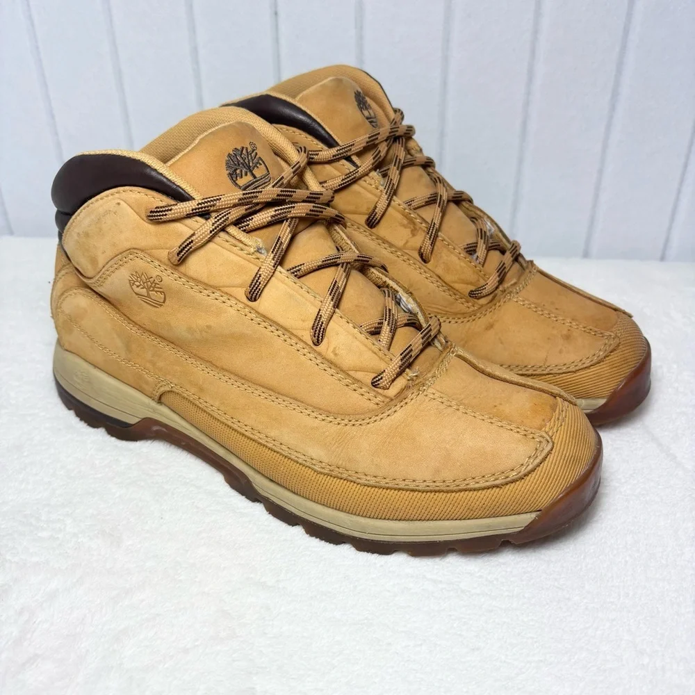 Timberland‎ Euro Dub Men's Tan Leather Boots Size 10M